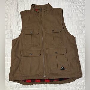 Ridgecut Men's Quilted Fleece-Lined Super-Duty Sanded Duck Vest